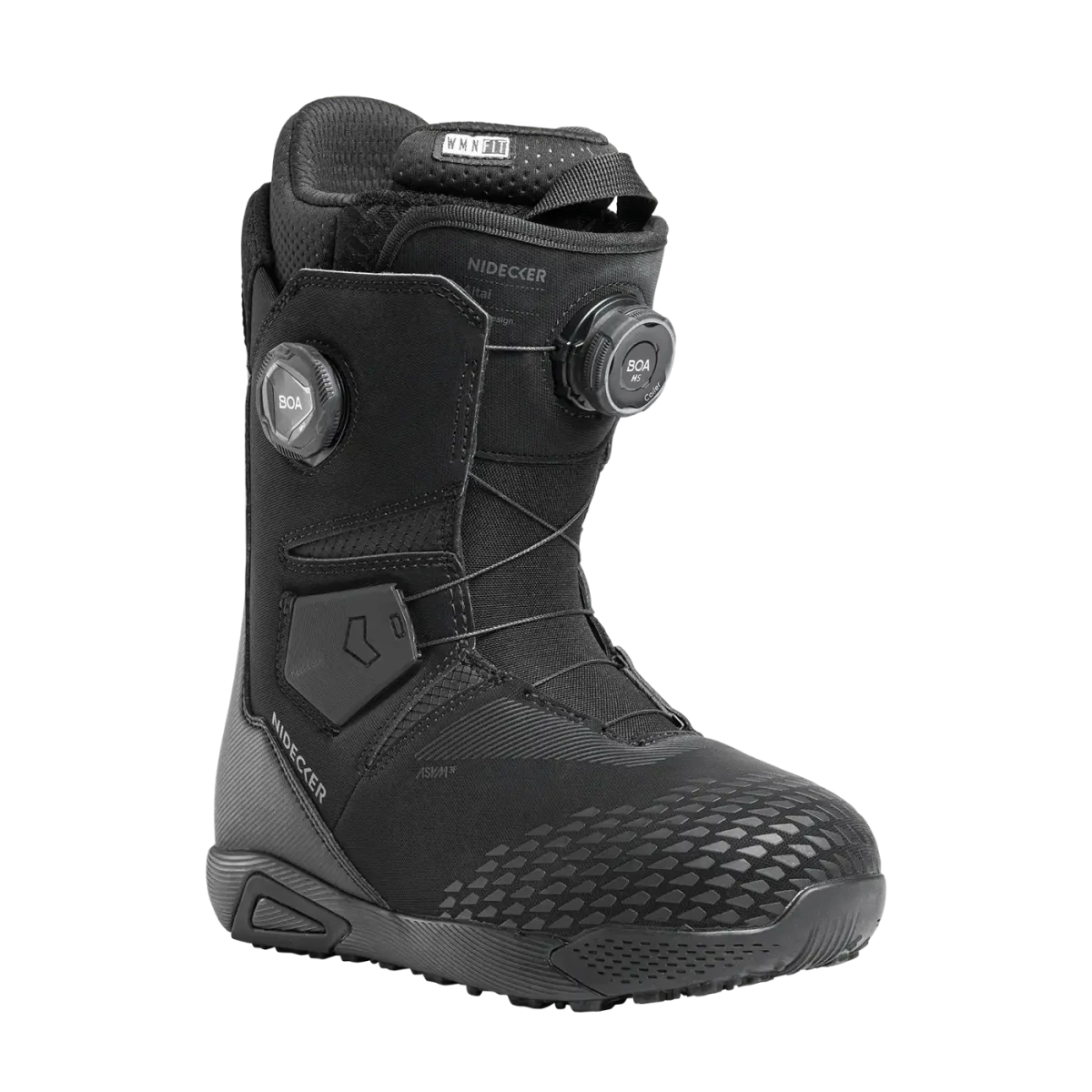 Nidecker Altai dames Black, driekwart vooraanzicht