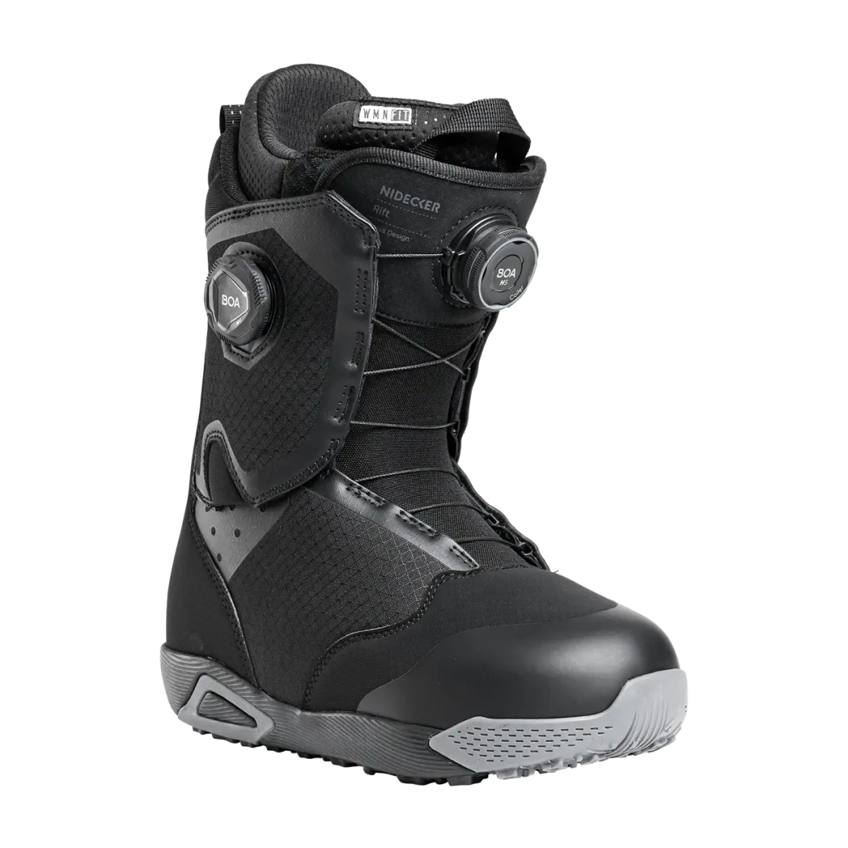 Nidecker Rift dames Black, driekwart vooraanzicht