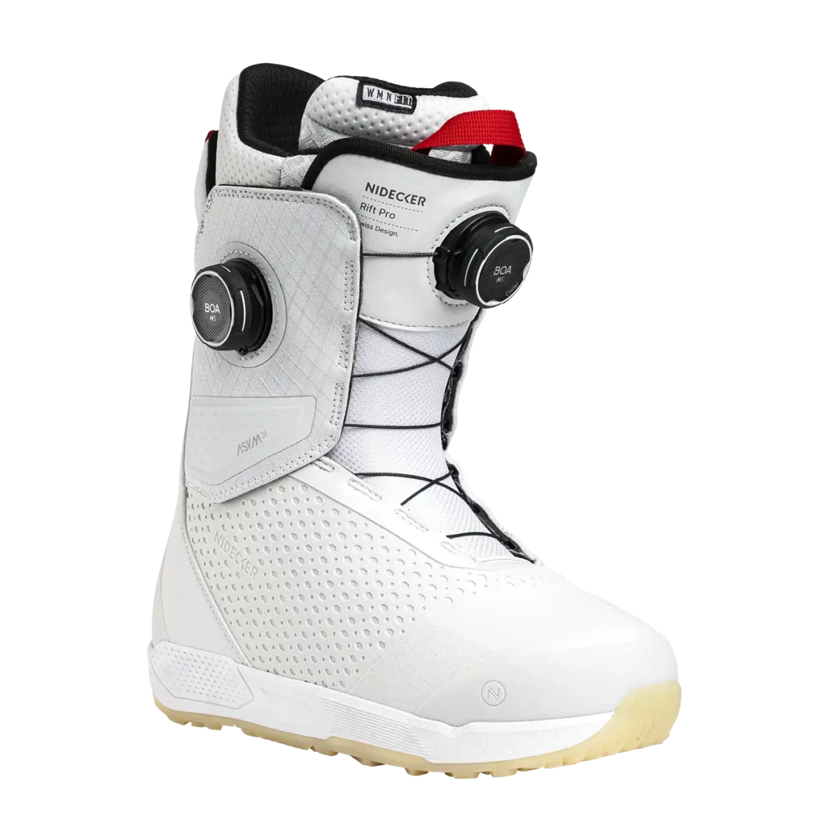 Nidecker Rift Pro dames White, driekwart vooraanzicht