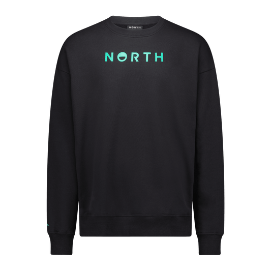 North Foil - Brand Crew Sweat - Black - M - GearFreak