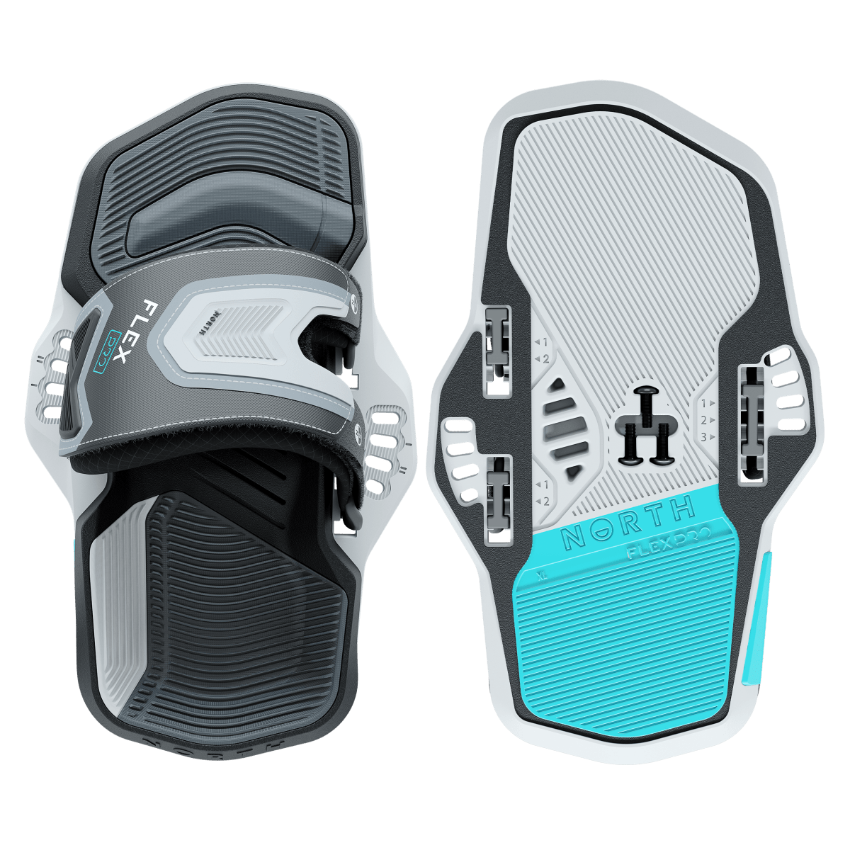 North Foil - Flex Pro TwinTip Bindings - Black - S - GearFreak