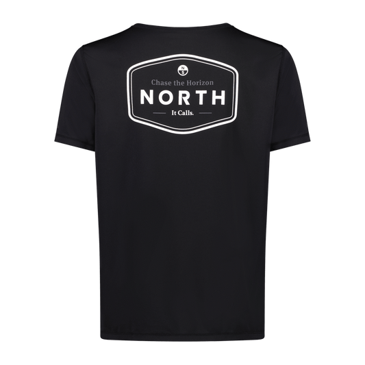 North Foil - Horizon Quick Dry S/S Tee - Caviar - M - GearFreak
