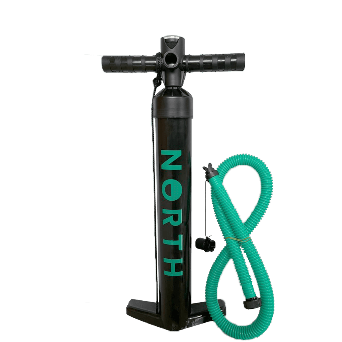 North Foil - Inflatable Board Pump With Adaptors - Black - O/S - GearFreak