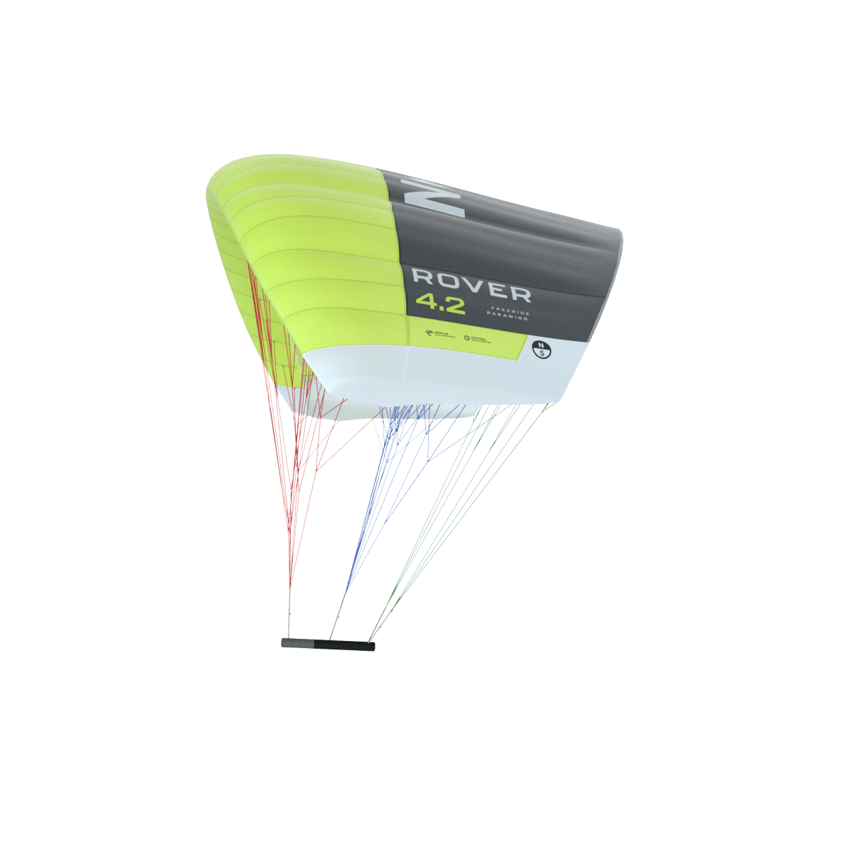 North Foil - Rover Parawing - Black / Lime - 2.4m - GearFreak
