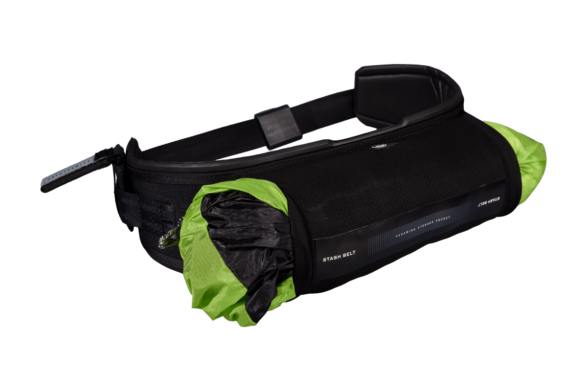 North Foil - Stash Belt Universal Parawing Harness with Stow Pouch - Black - O/S - GearFreak