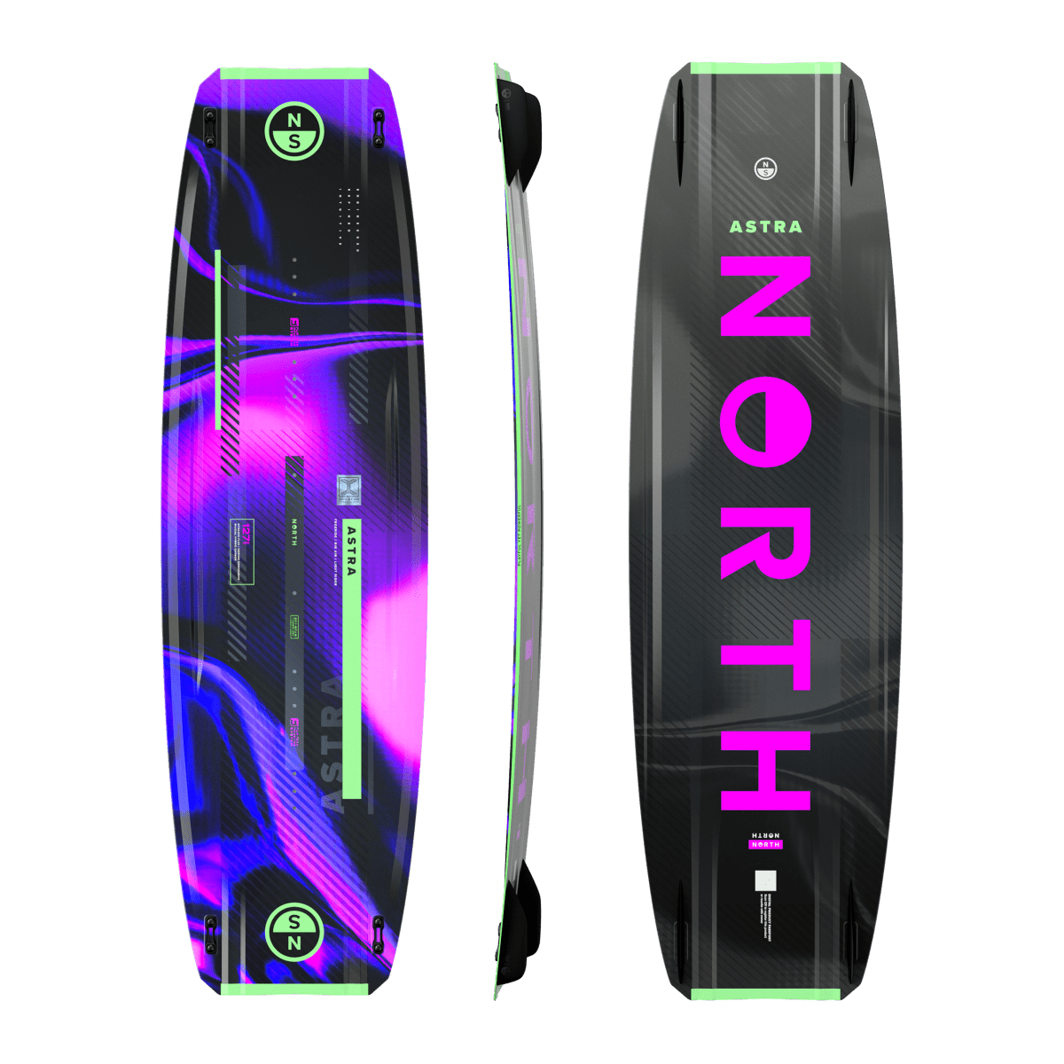 North Kiteboarding - Astra - Dark purple - 132x38cm - GearFreak