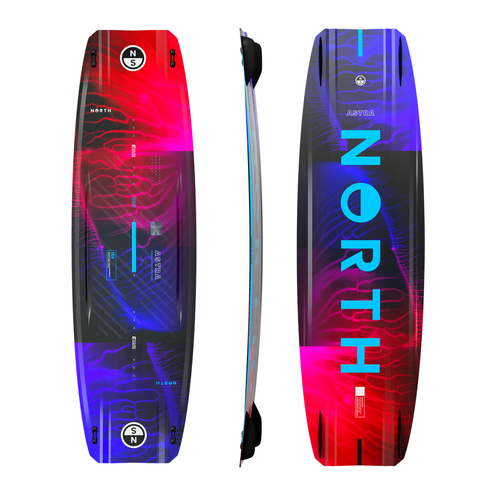 North Kiteboarding - Astra TT Board - Blue/Red - 132x38cm - GearFreak