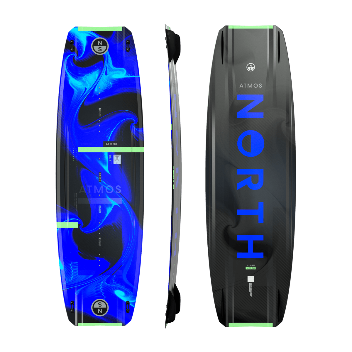 North Kiteboarding - Atmos - Flash Blue - 138x41cm - GearFreak