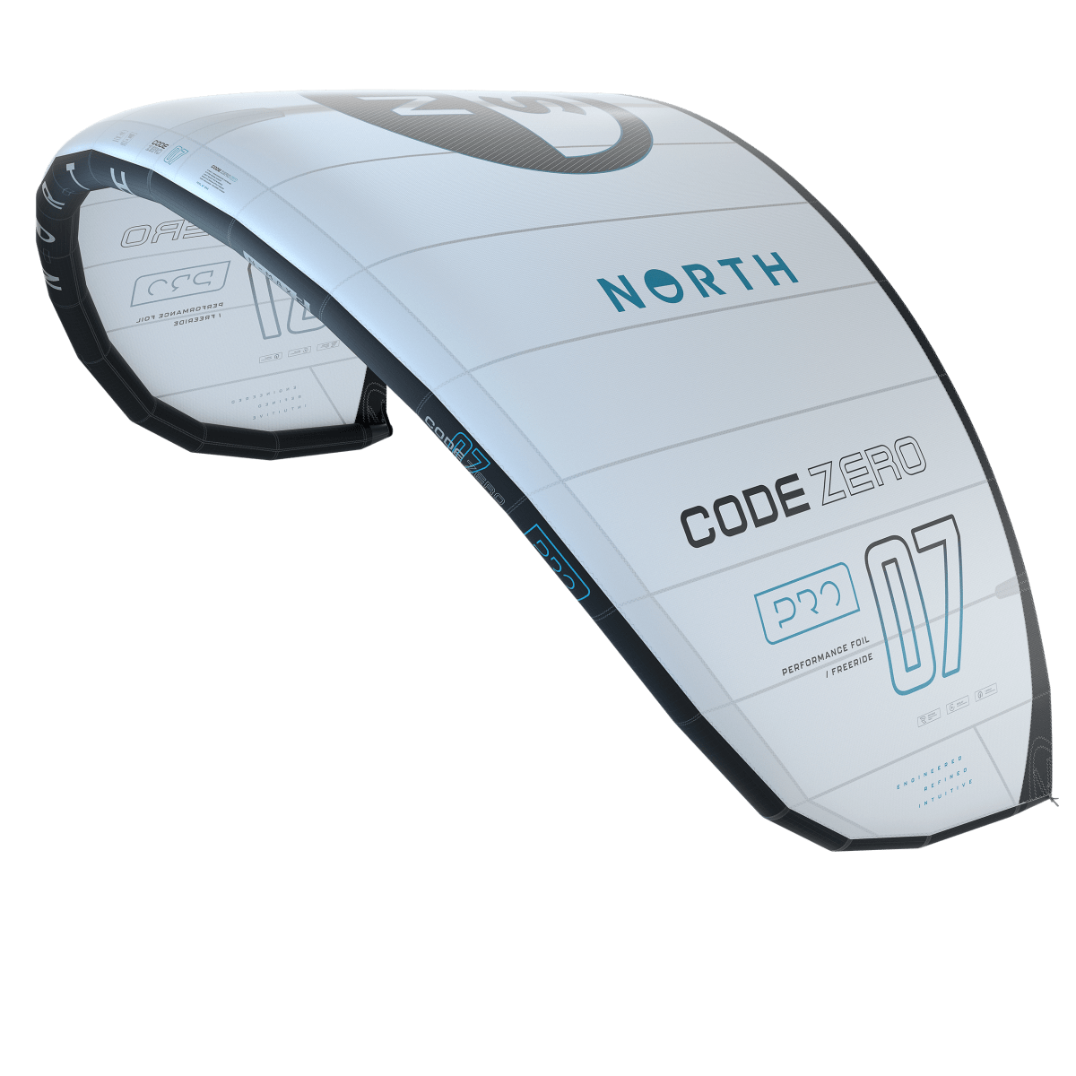 North Kiteboarding - Code Zero Pro - White - 5m - GearFreak