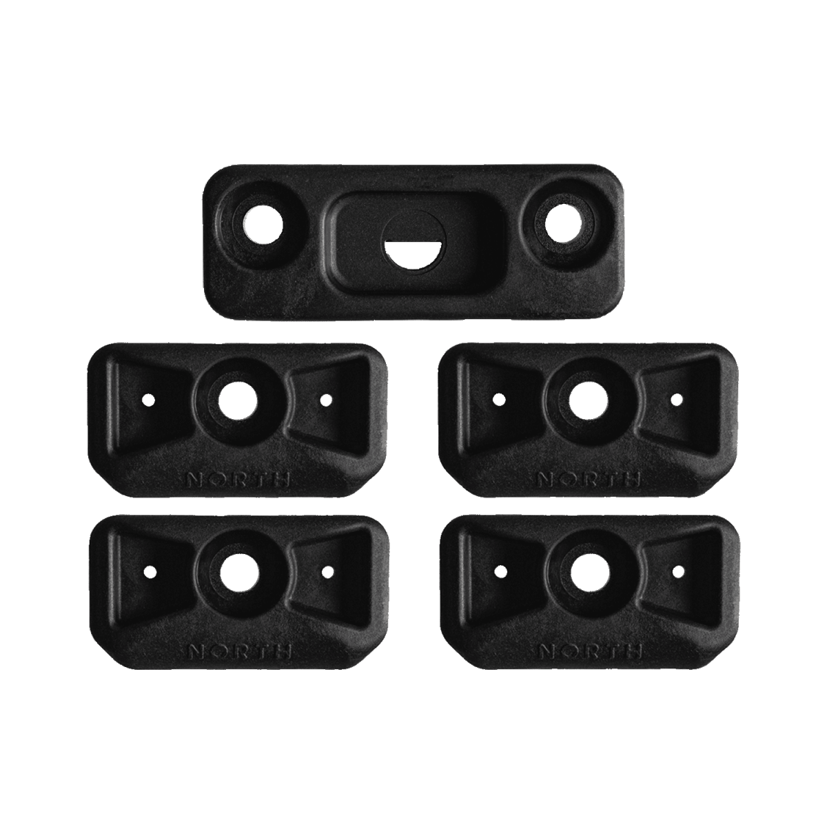 North Kiteboarding - Free Surf Strap Washers set of 5 - Black - O/S - GearFreak