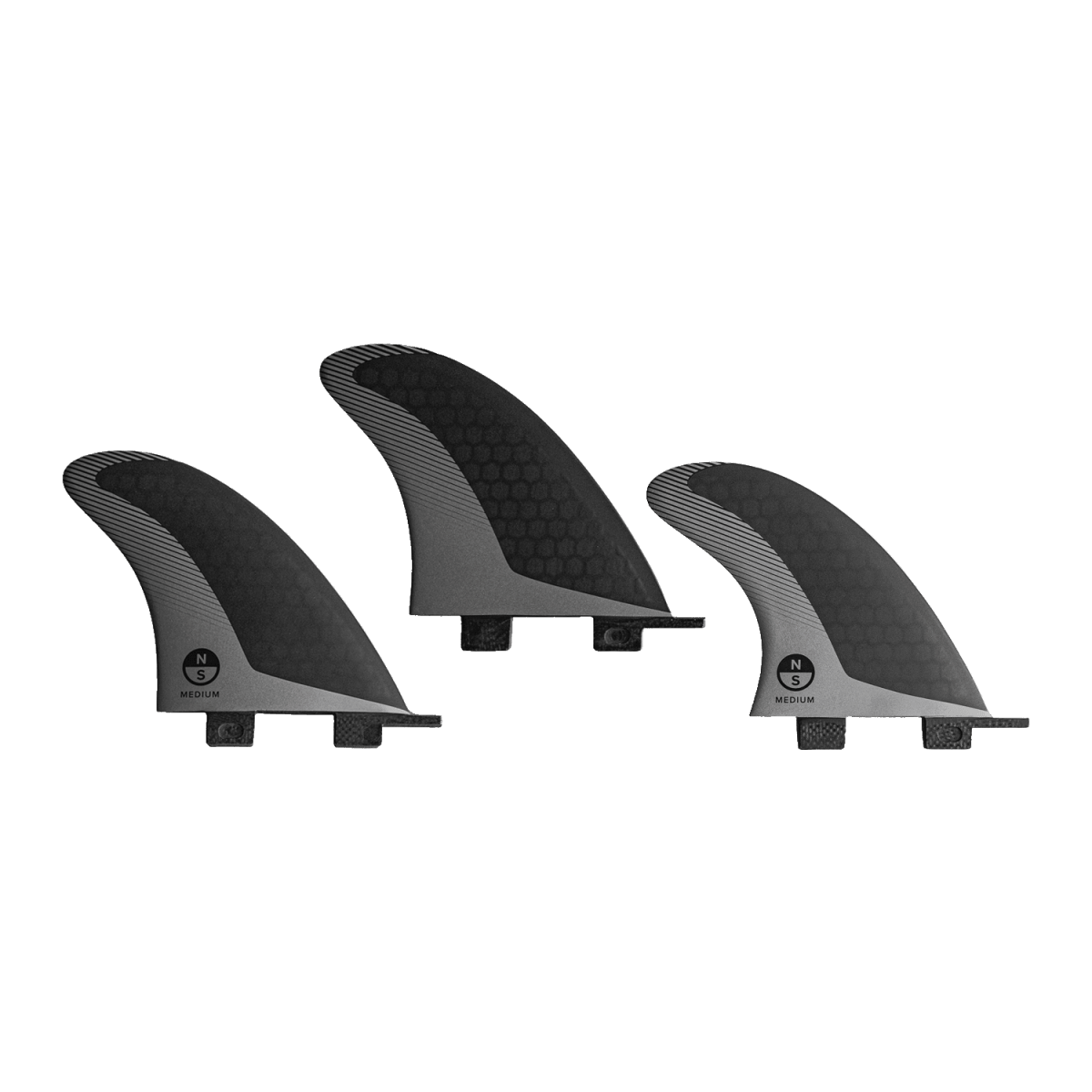North Kiteboarding - Hexcel Coremat Finset Thruster Setup - Black - M - GearFreak