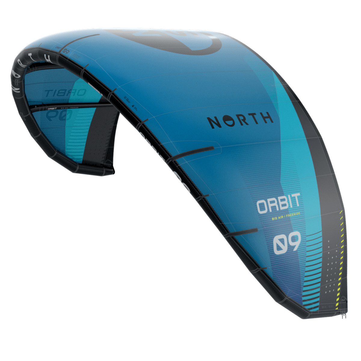 North Kiteboarding - Orbit Kite - Turquoise - 6m - GearFreak