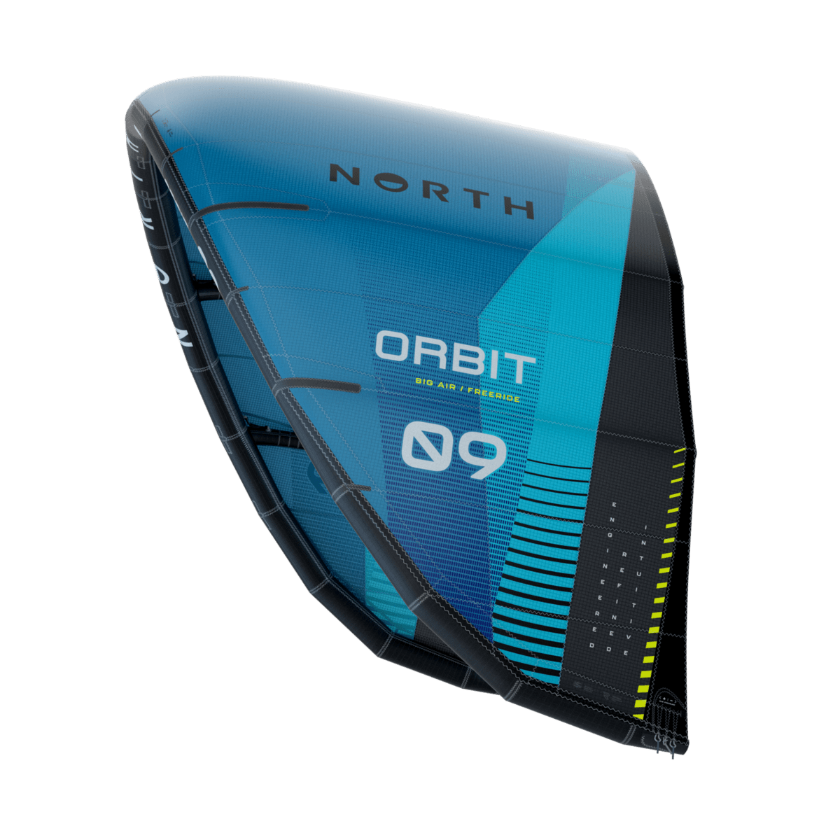 North Kiteboarding - Orbit Kite - Turquoise - 6m - GearFreak