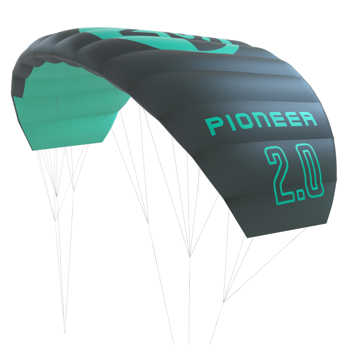 North Kiteboarding - Pioneer Kite - Green - 2m - GearFreak