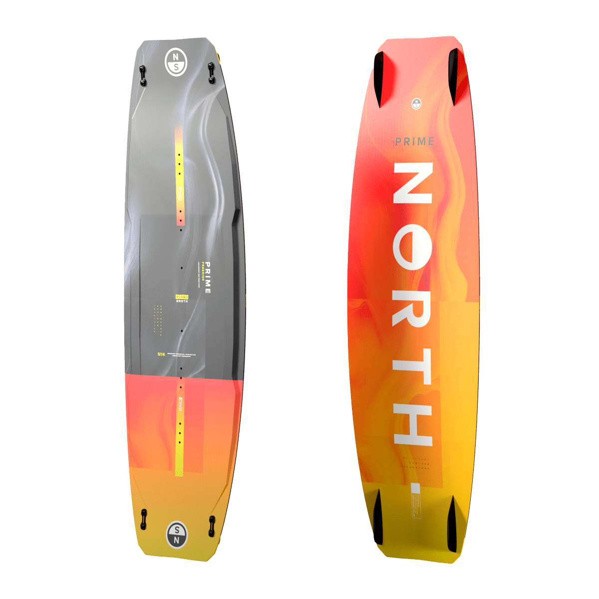 North Kiteboarding - Prime - Black/Orange Flash - 138x41cm - GearFreak