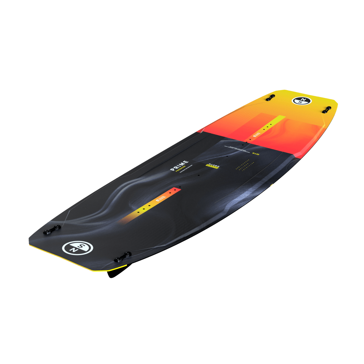 North Kiteboarding - Prime - Black/Orange Flash - 138x41cm - GearFreak