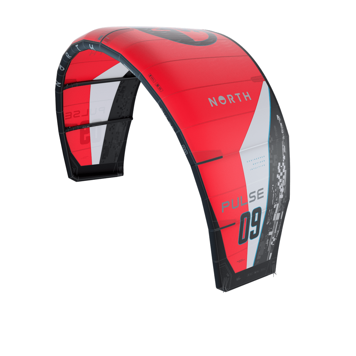 North Kiteboarding - Pulse - Rubine Red - 7m - GearFreak