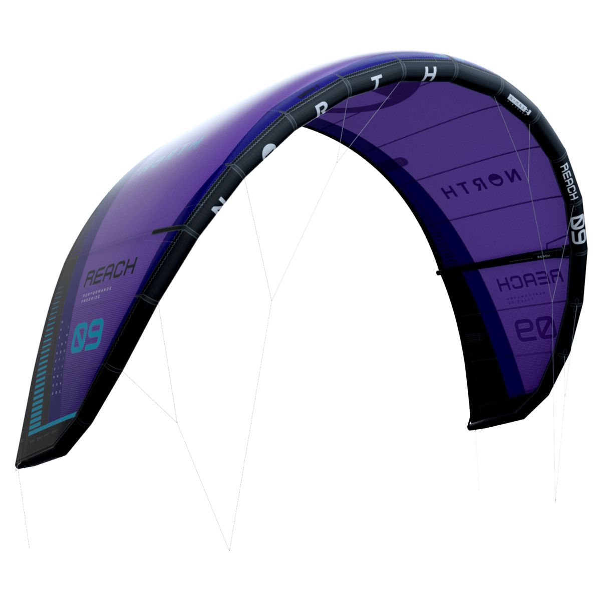North Kiteboarding - Reach Kite - Deep Purple - 6m - GearFreak