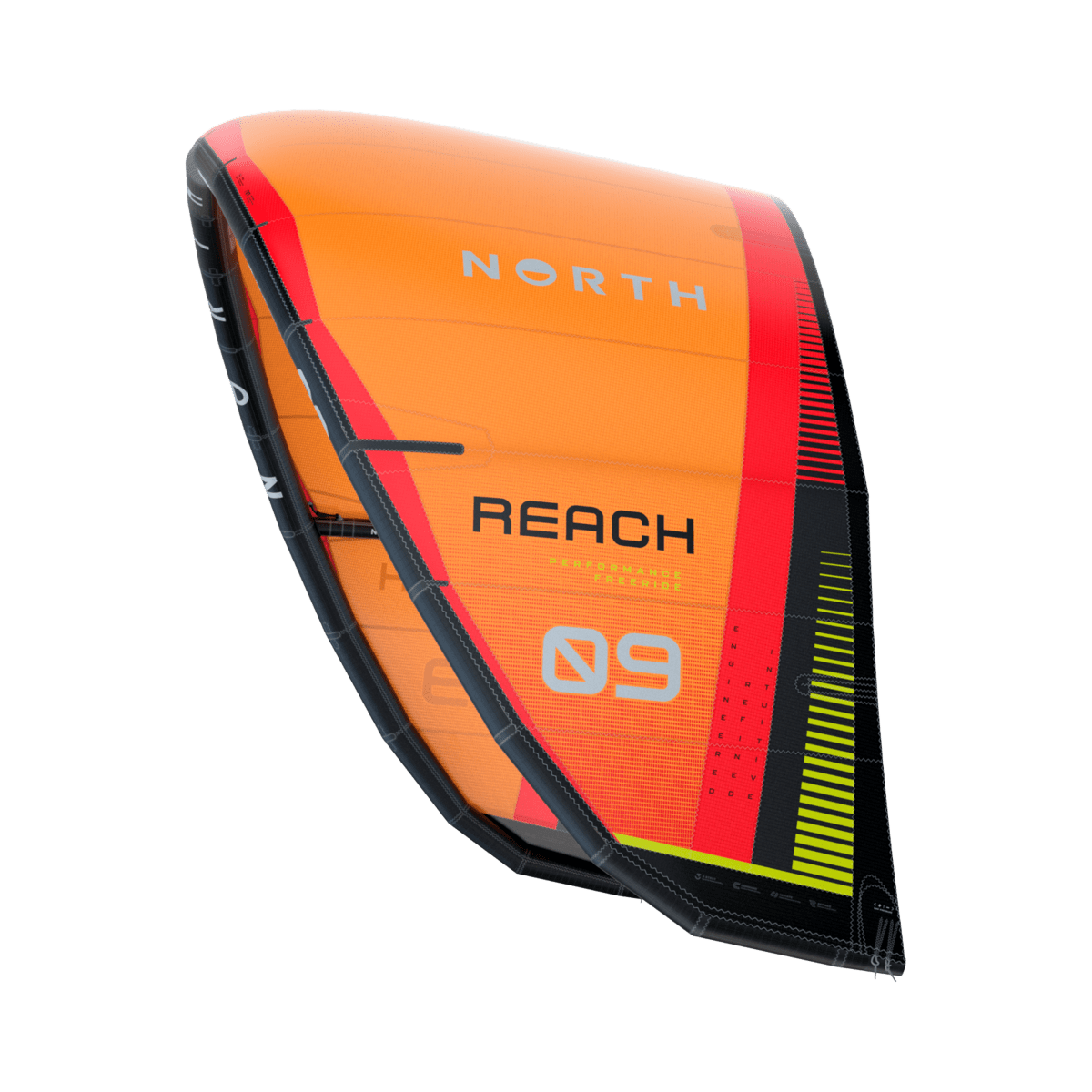 North Kiteboarding - Reach Kite - Orange - 5m - GearFreak