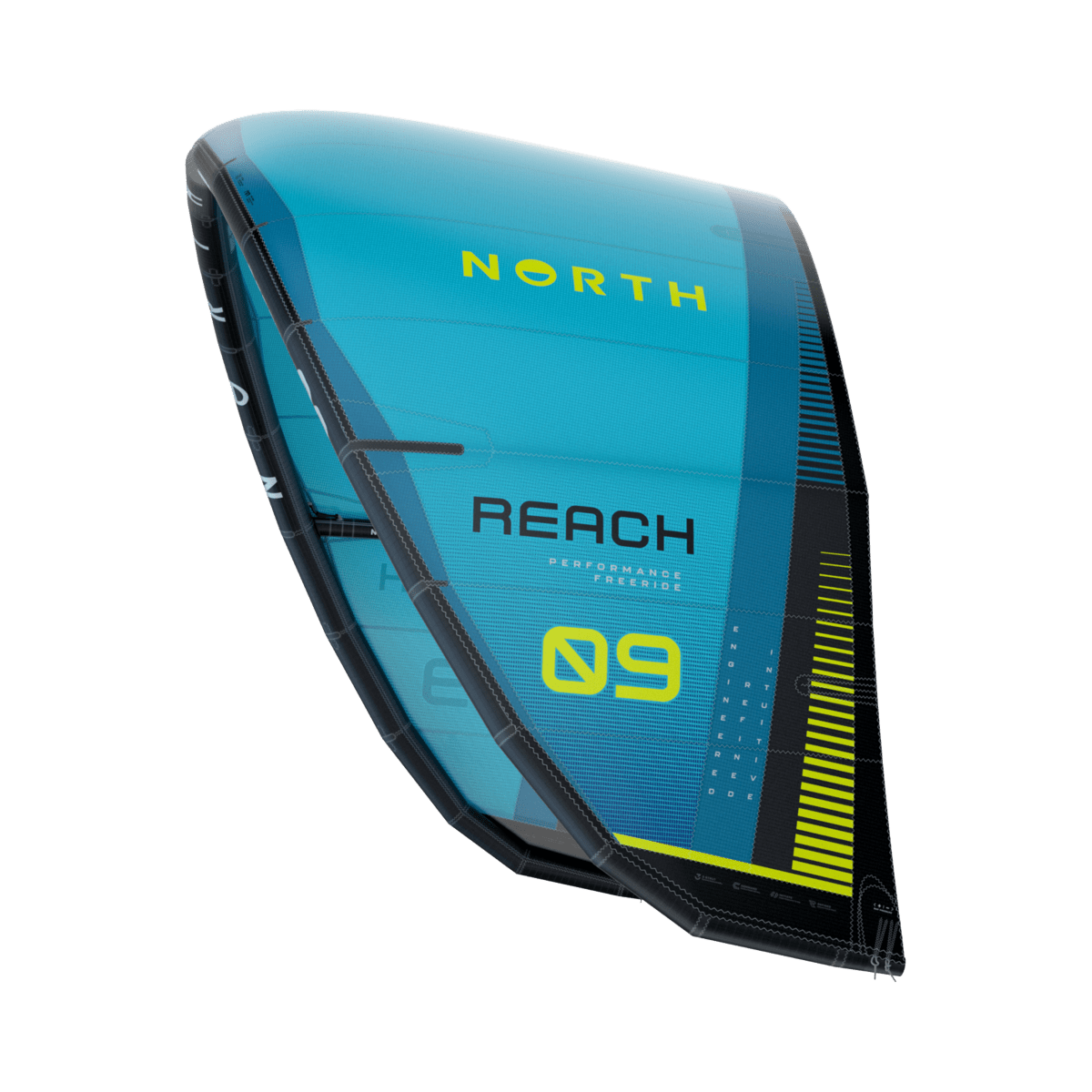 North Kiteboarding - Reach Kite - Turquoise - 6m - GearFreak