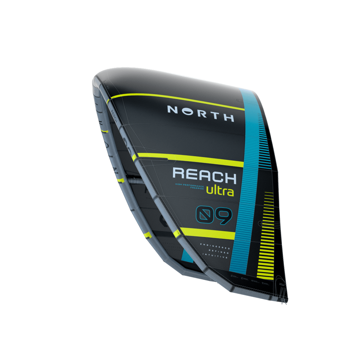 North Kiteboarding - Reach Ultra - Black - 7m - GearFreak