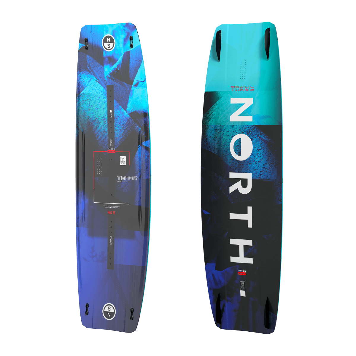 North Kiteboarding - Trace - Aqua - 155x46cm - GearFreak