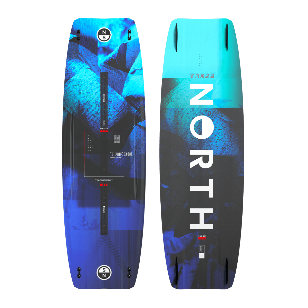 North Kiteboarding - Trace - Aqua - 155x46cm - GearFreak
