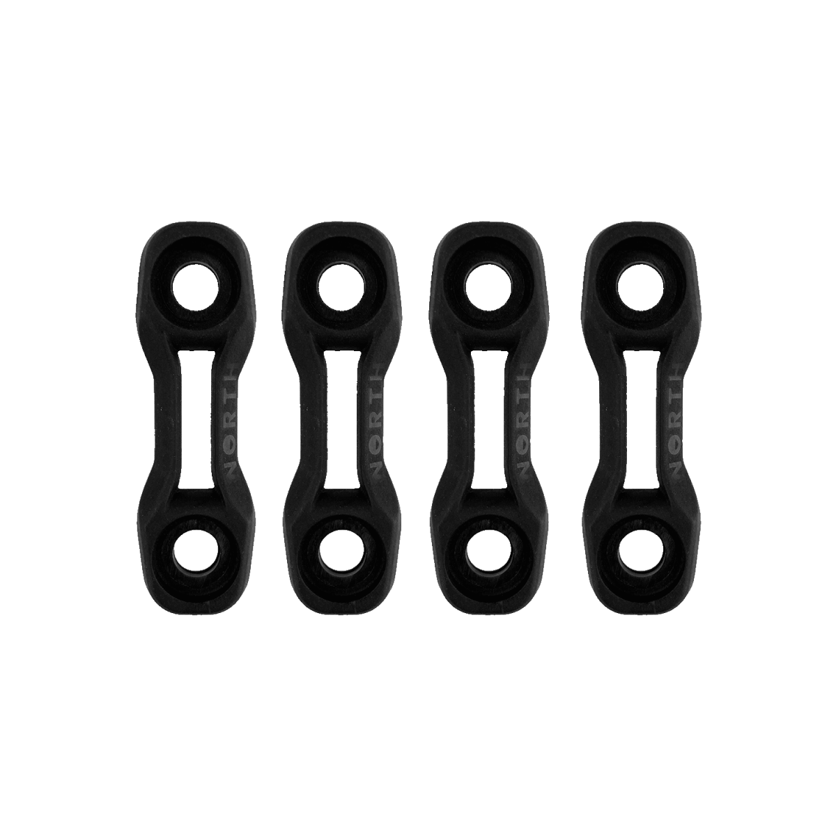 North Kiteboarding - Twintip Fin Washers set of 4 - Black - O/S - GearFreak