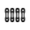 North Kiteboarding - Twintip Fin Washers set of 4 - Black - O/S - GearFreak