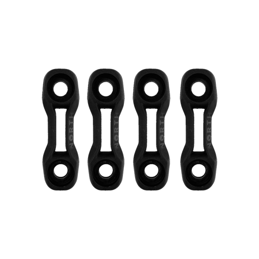 North Kiteboarding - Twintip Fin Washers set of 4 - Black - O/S - GearFreak