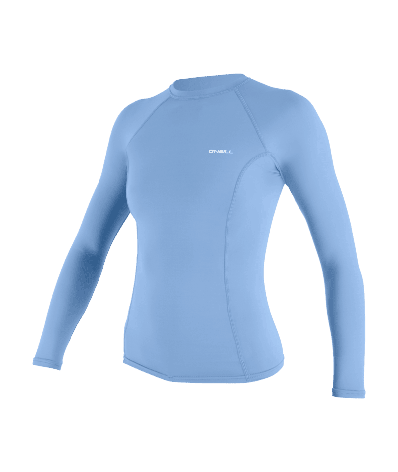 O'Neill Wms Basic Skins L/S Rash Guard Azurine - GearFreak