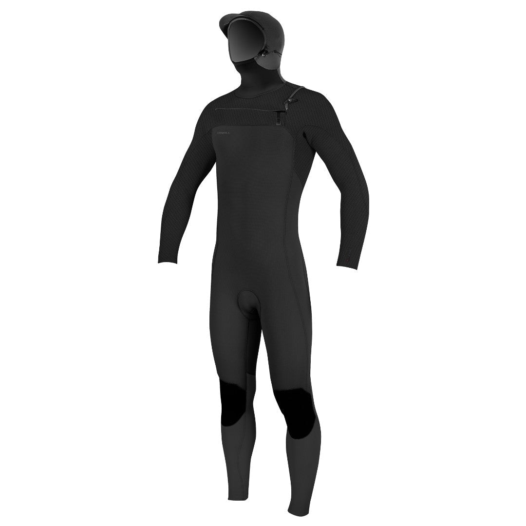 O'Neill - Hyperfreak 5/4+ Chest Zip W/Hood Black - 48/S - GearFreak