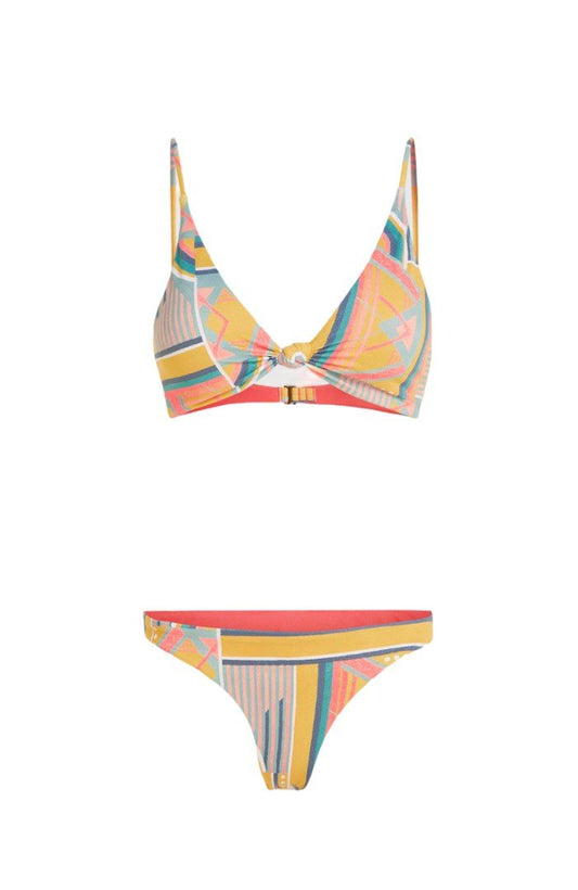 O'Neill - Pismo Flamenco WOW Bikini Yellow Art Geo - 36 - GearFreak