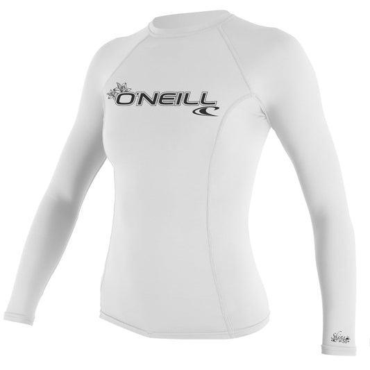 O'Neill - Wms Basic Skins L/S Rash Guard White - S - GearFreak