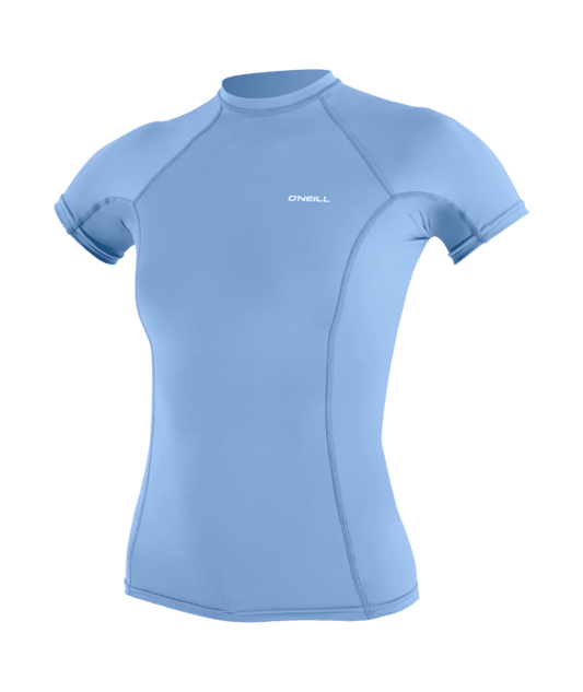 O'Neill Wms Basic Skins S/S Rash Guard Azurine - GearFreak