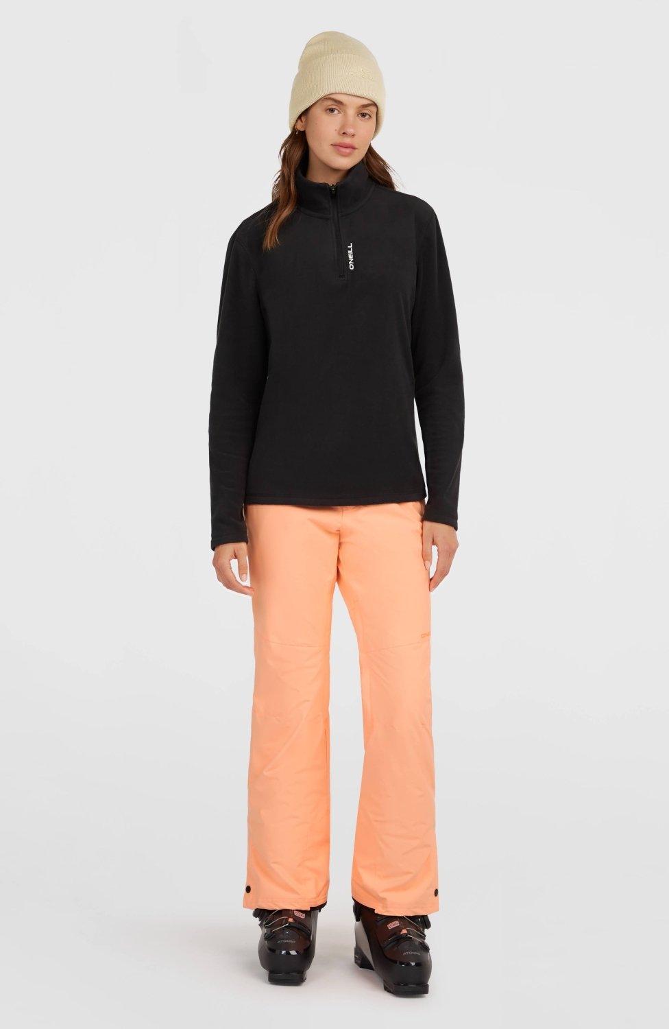 O'Neill - Women's FWC'Cruz Jack's Polartec Half-Zip Fleece - Black Out - GearFreak