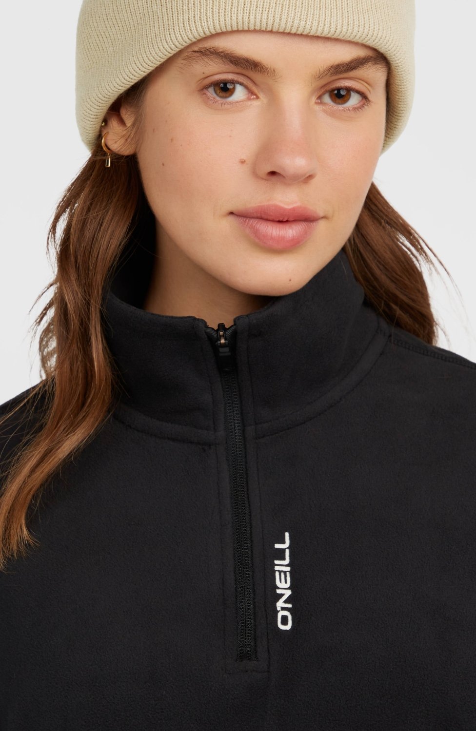 O'Neill - Women's FWC'Cruz Jack's Polartec Half-Zip Fleece - Black Out - GearFreak