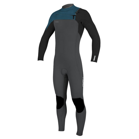 O'Neill - Youth Hyperfreak 5/4+ Chest Zip Black/Ultra Blue - 12 - GearFreak
