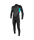 O'Neill Youth Reactor-2 3/2 Back Zip Full Black/Lt Aqua - GearFreak