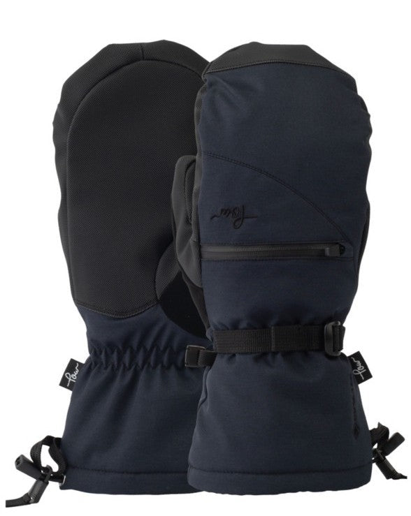 POW Gloves - Mitt Cascadia GTX Long Black + Liner Wms - XS - GearFreak