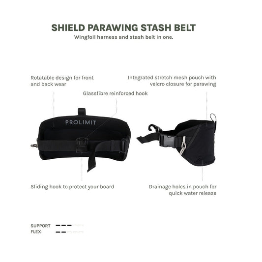 Parawing Stash Belt With Hook