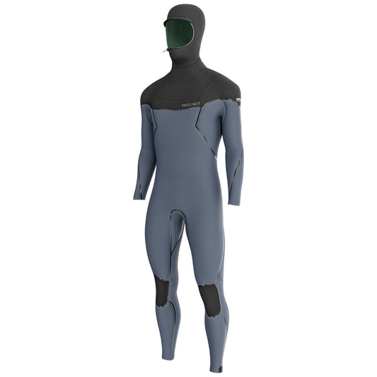 Prolimit Vapor Steamer C-zip 6/4 Hooded - Black/Blue