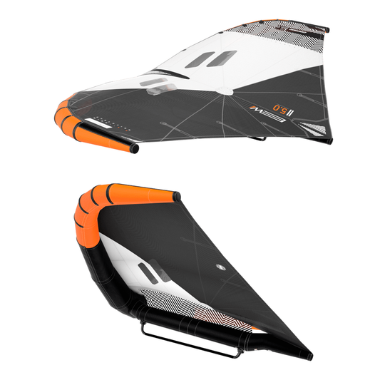 RRD Evolution Wing Y30 in zwart - schuin boven- en onderaanzicht