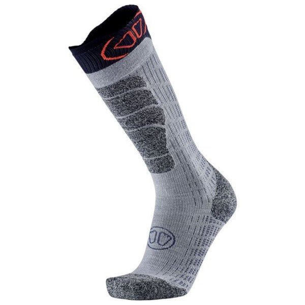 Sidas - Ski Merinos Socks Grey/Orange - 35 - 38 - GearFreak