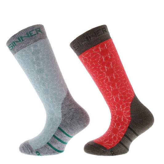 Sinner - Kids Girl Skisokken Stars - 23 - 26 - GearFreak
