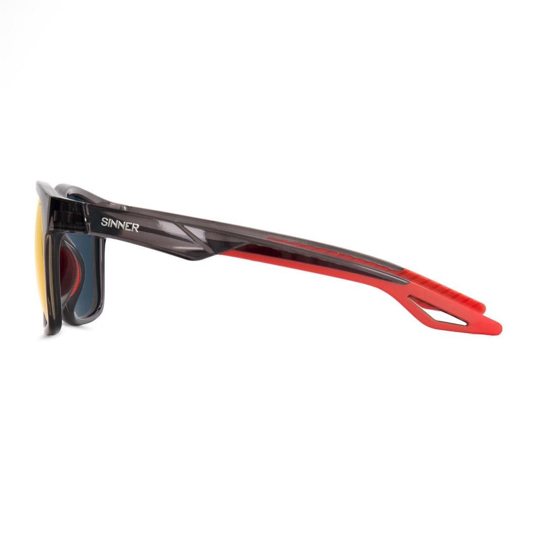 Sinner - Sinner Faveira Sunglasses | Cry Black/Smoke Black - Red - GearFreak