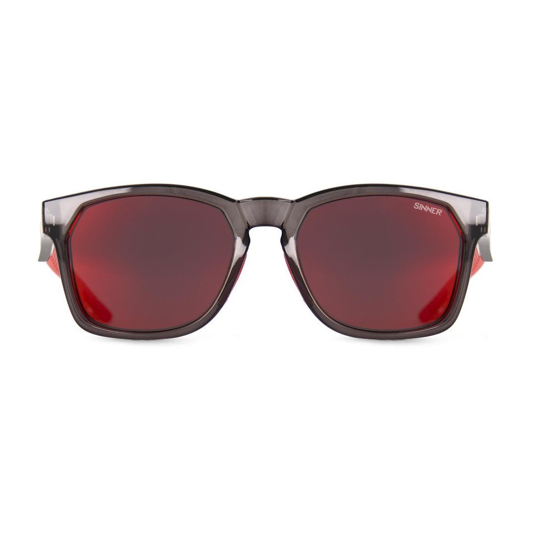 Sinner - Sinner Faveira Sunglasses | Cry Black/Smoke Black - Red - GearFreak