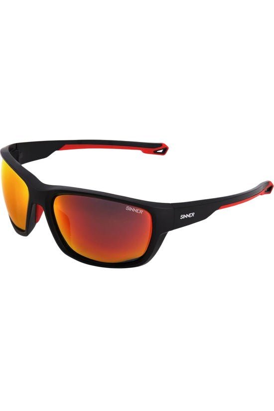 Sinner - Sinner Nirapi Sunglasses | Matte Black/Smoke Black - Red - GearFreak
