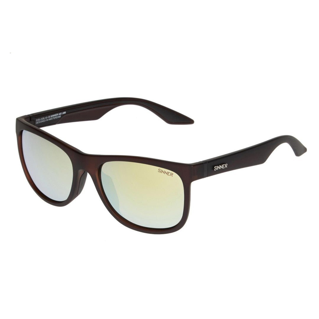 Sinner - Sinner Rockford Sunglasses | Matte Brown/Yellow - GearFreak