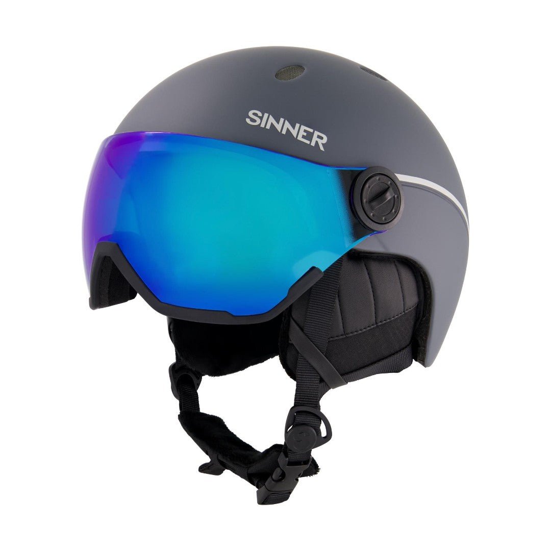 Sinner - Titan Visor Matte Grey Blue - M - GearFreak